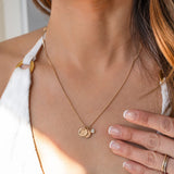 Mini Horizon Necklace with a Secret Message