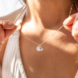 Mini Horizon Necklace with a Secret Message