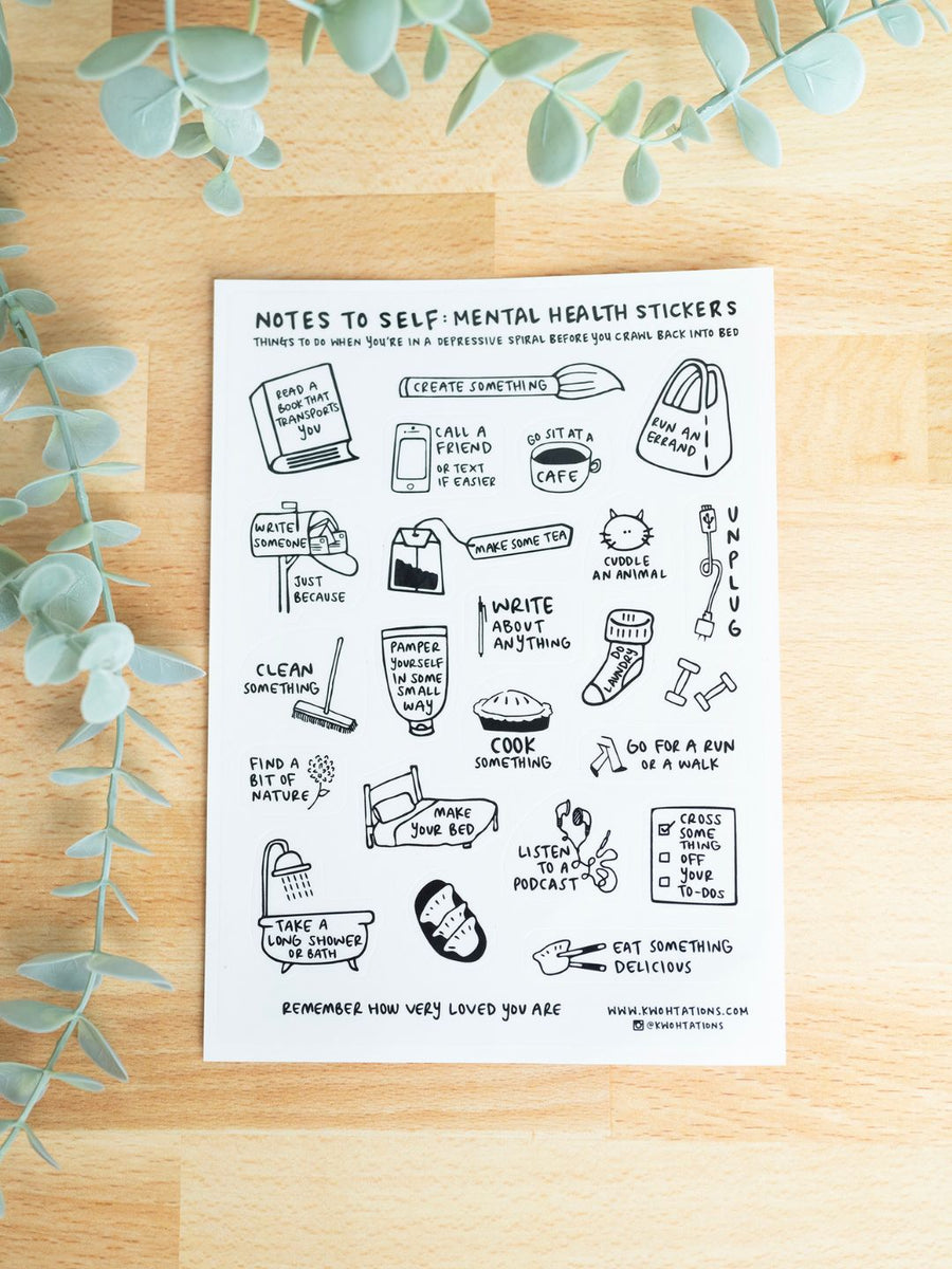 Mental Health Sticker Sheet – Kwohtations