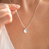 Keep Go;ng Semicolon Mini Luna Necklace