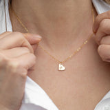 Mira Golden Heart Necklace