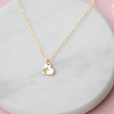Mira Golden Heart Necklace