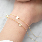 Mira Golden Heart Bracelet