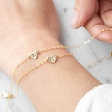 Mira Golden Heart Bracelet