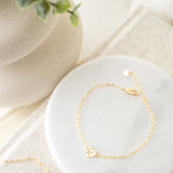 Mira Golden Heart Bracelet