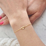 Mira Golden Heart Bracelet