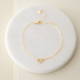Mira Golden Heart Bracelet