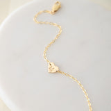 Mira Golden Heart Bracelet