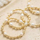 Box Breathing Pearl Bracelet