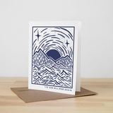 The Sun Will Rise Again | Linocut Empathy Card
