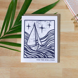 This Too Shall Pass | Linocut Empathy Card