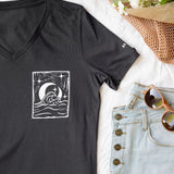 Be The Light | Polished Comfort V-Neck with Sleeve Affirmation