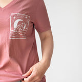 Be The Light | Polished Comfort V-Neck with Sleeve Affirmation