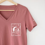 Be The Light | Polished Comfort V-Neck with Sleeve Affirmation