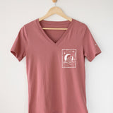 Be The Light | Polished Comfort V-Neck with Sleeve Affirmation
