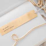 Golden Pause Bookmark