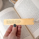 Golden Pause Bookmark