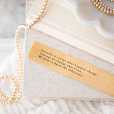 Golden Pause Bookmark