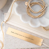 Golden Pause Bookmark