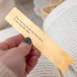 Golden Pause Bookmark