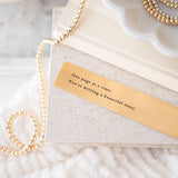 Golden Pause Bookmark