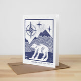 Follow Your True North | Linocut Empathy Card