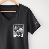 Follow Your True North | Polished Comfort V-Neck with Sleeve Affirmation