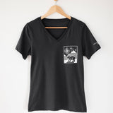 Follow Your True North | Polished Comfort V-Neck with Sleeve Affirmation