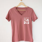 Follow Your True North | Polished Comfort V-Neck with Sleeve Affirmation