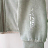 Follow Your True North | Women's Zip Hoodie with Sleeve Affirmation