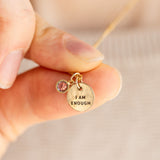I Am Enough Mini Luna Necklace