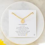 I Am Enough Mini Luna Bracelet