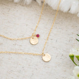Keep Go;ng Semicolon Mini Luna Necklace