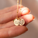 Mini Horizon Necklace with a Secret Message