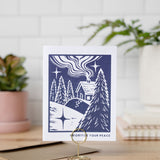 Prioritize your Peace | Linocut Empathy Card