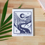 The Beauty is in the Journey | Linocut Empathy Card
