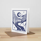 The Beauty is in the Journey | Linocut Empathy Card