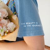 The Beauty Is In The Journey | Homey Hug Tee with Sleeve Affirmation
