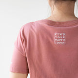 The Beauty is in the Journey | Polished Comfort V-Neck with Sleeve Affirmation