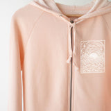 The Sun Will Rise Again | Women's Zip Hoodie with Sleeve Affirmation