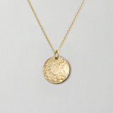 Classic Hammered Coin Necklace | Midi 3/4''