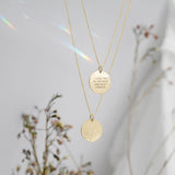 Classic Hammered Coin Necklace | Midi 3/4''