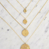 Classic Hammered Coin Necklace | Micro 3/8''