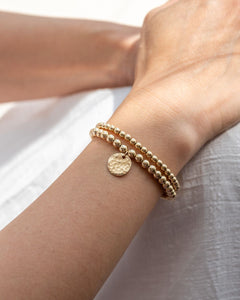 You Can Do Hard Things | 1/2" Hammered Coin Bracelet