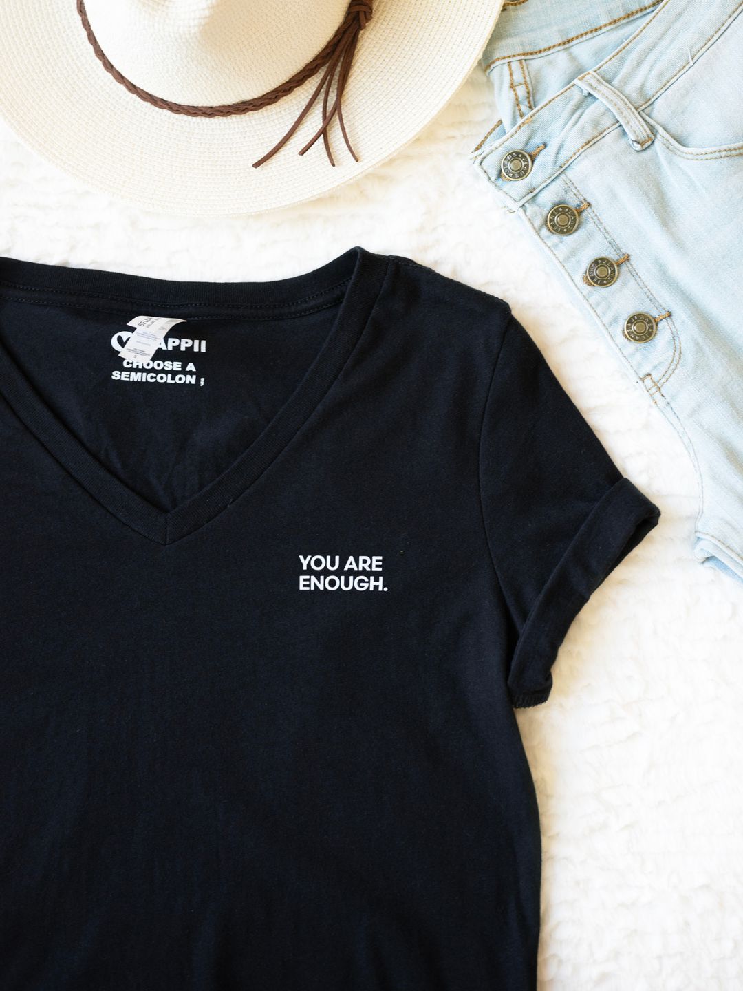 You Are Enough | Women's Relaxed V-Neck Shirt