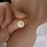 Break The Cycle | 1/2" Hammered Coin Necklace