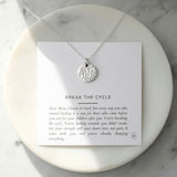 Break The Cycle | 1/2" Hammered Coin Necklace