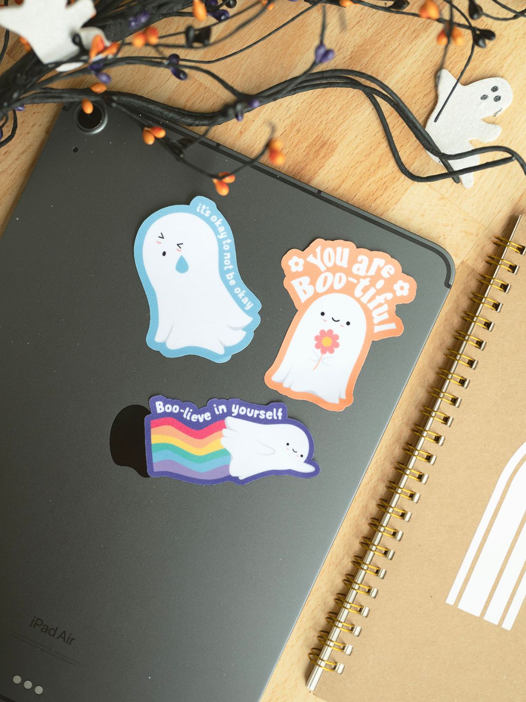Halloween Ghost Trio Sensory Sticker Bundle