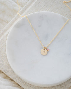 Heart Alma Birthstone Necklace