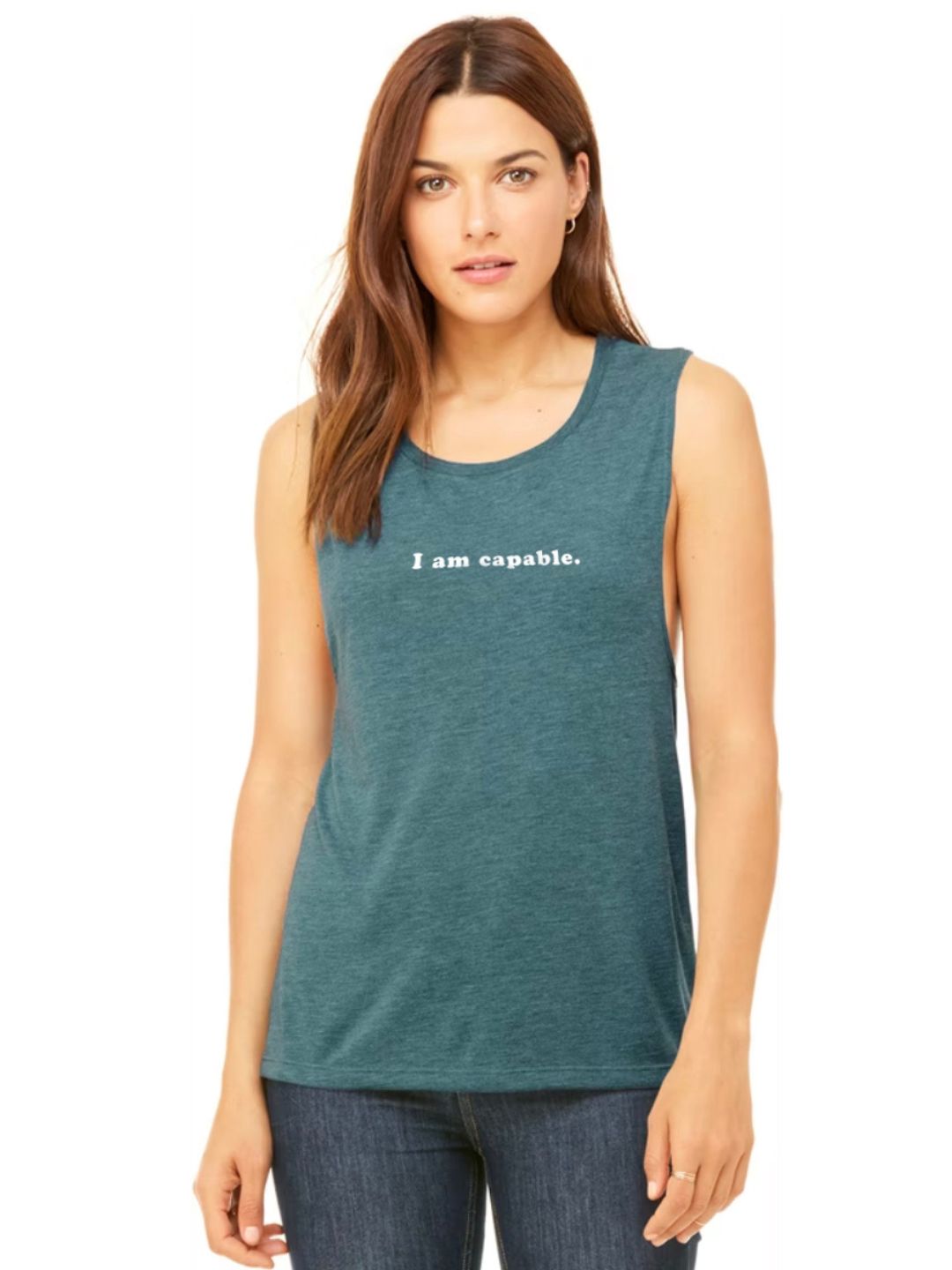 [CLEARANCE] I Am Capable | Muscle Tank | S